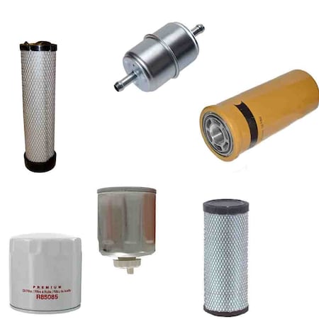 Aic Replacement Parts 6 Piece Maintenance Filter Kit Fits Bobcat 331 Excavator 6675517 Oil 6598903 86032-6FILTERSET